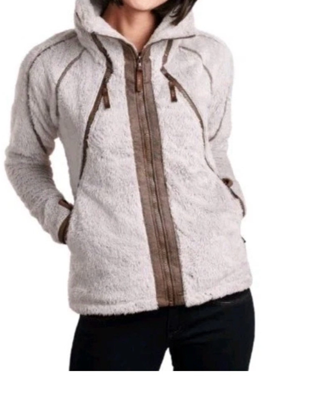 Kuhl Brown Women’s Flight Fleece Size XL EUC